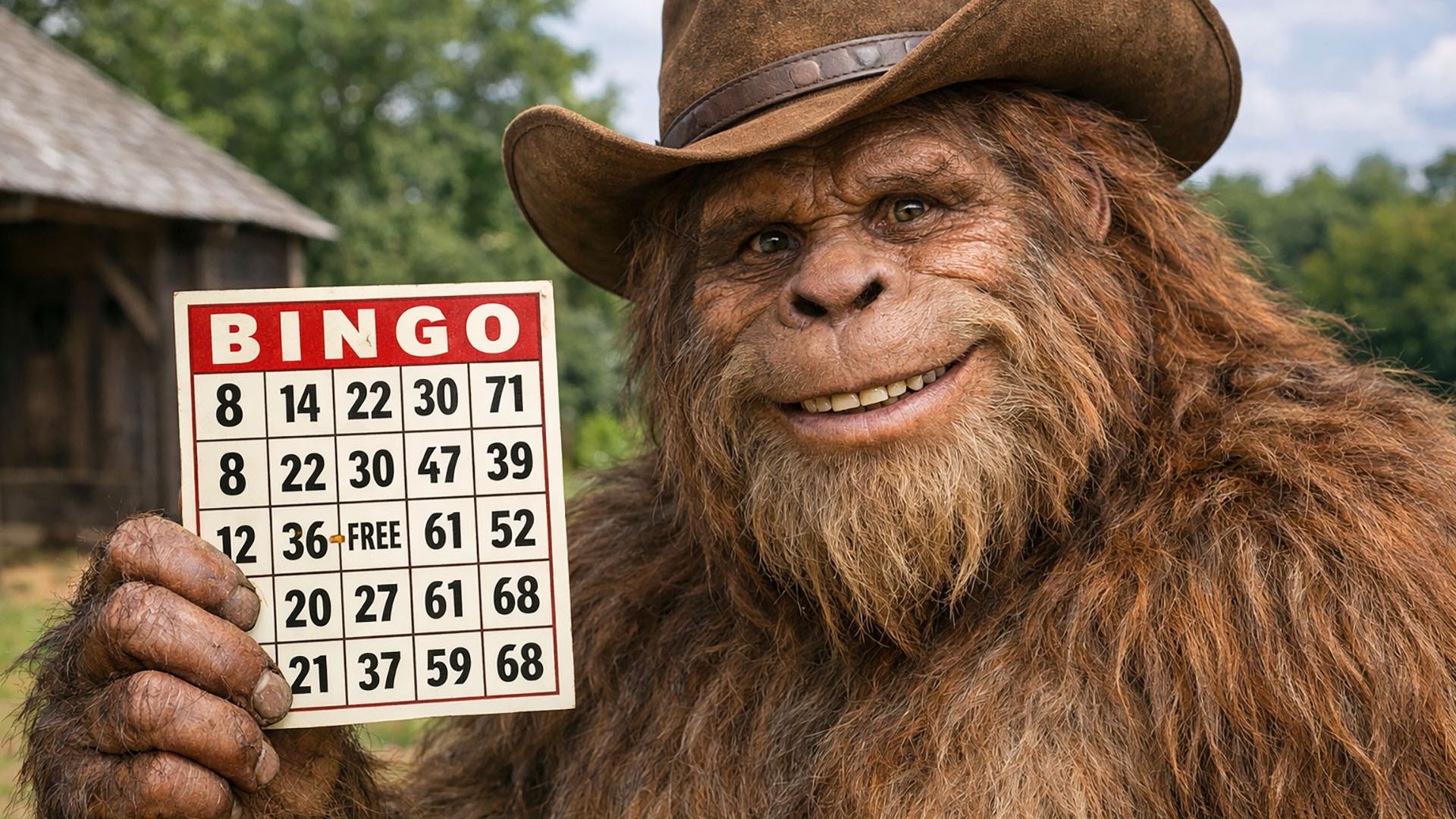 Gambler with cards and players guns pointed at him